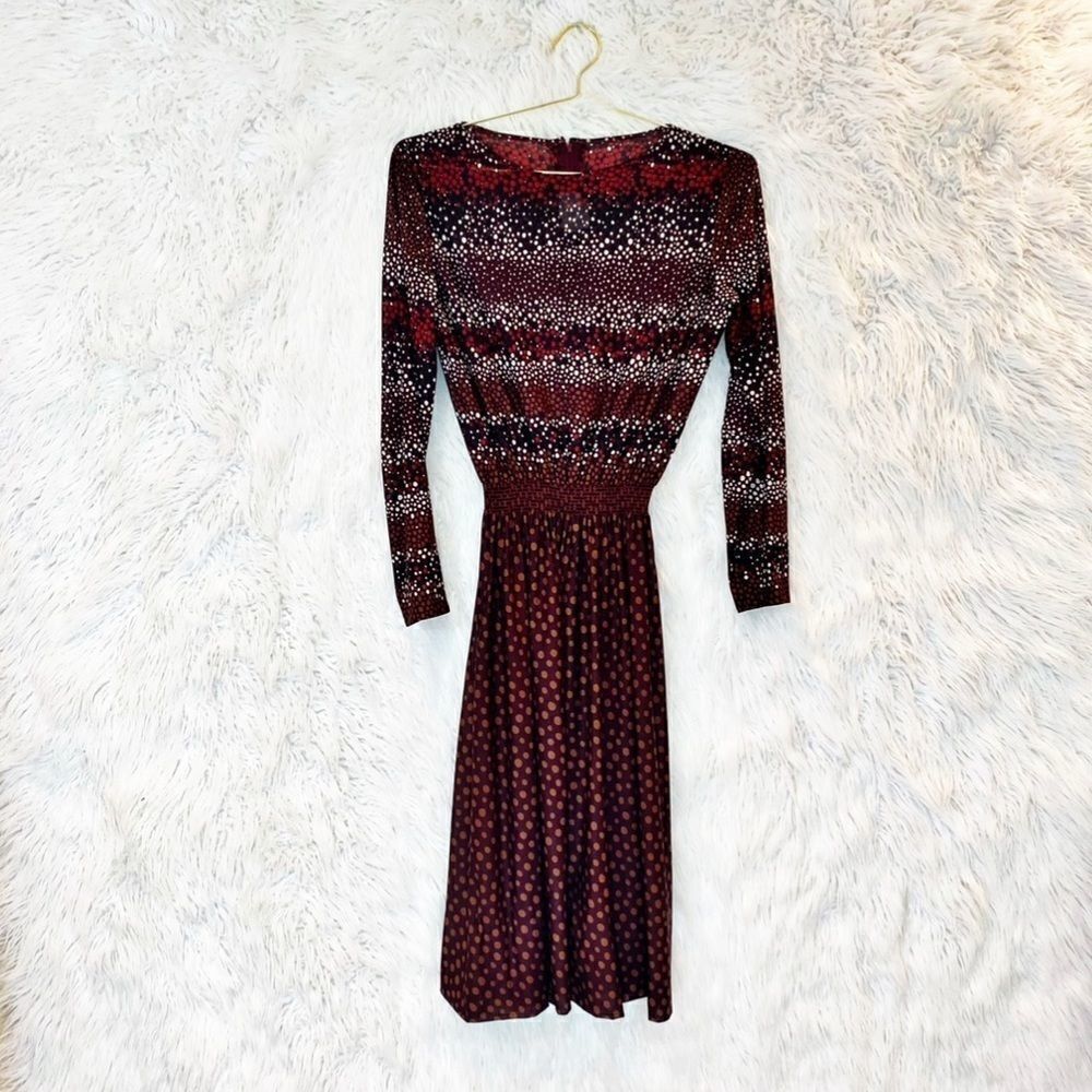 Vintage 1969’s Luigi of Naples polka dot midi dress